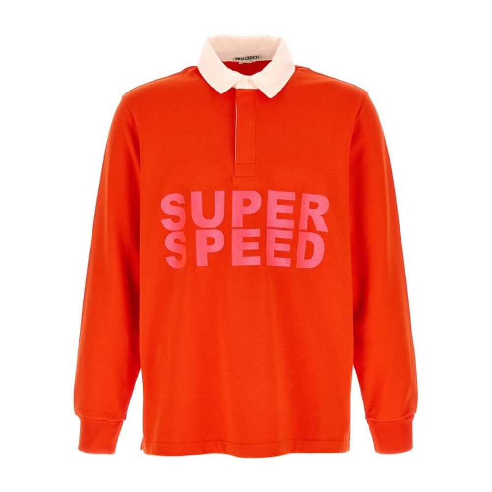 J.W.Anderson Red Cotton Polo Men's Shirt